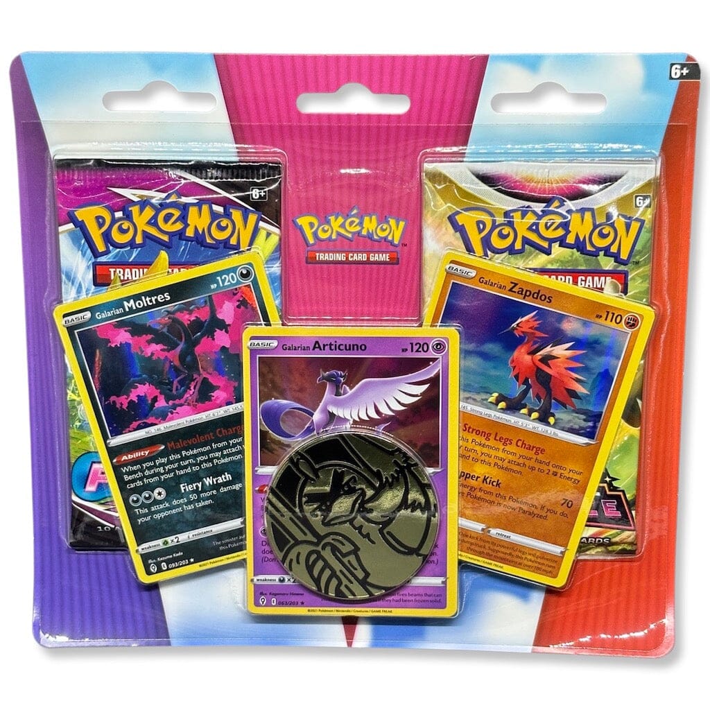 Fusion Strike & Astral Radiance 2-pack blister Galarian Zapdos Moltres Articuno