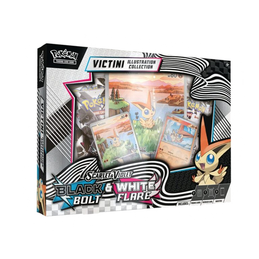 Black Bolt & White Flare Victini Illustration Collection Box