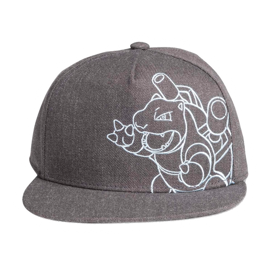 Blastoise Charcoal snapback pet (One Size-Adult)