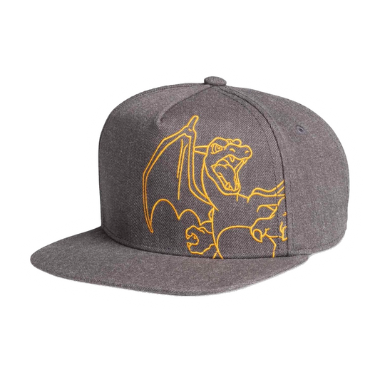 Charizard Charcoal snapback pet (One Size-Adult)