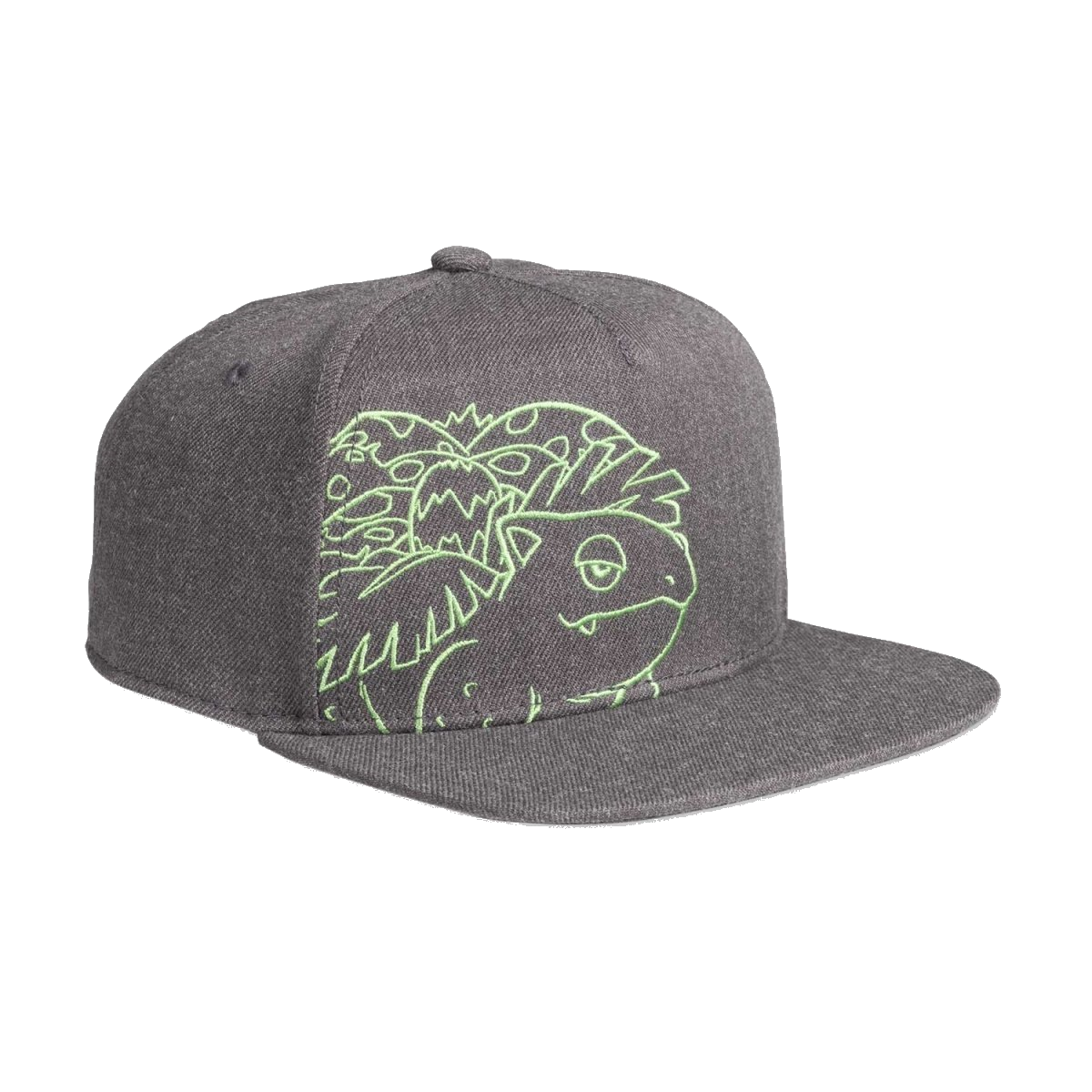 Venusaur charcoal snapback pet (One Size-Adult)