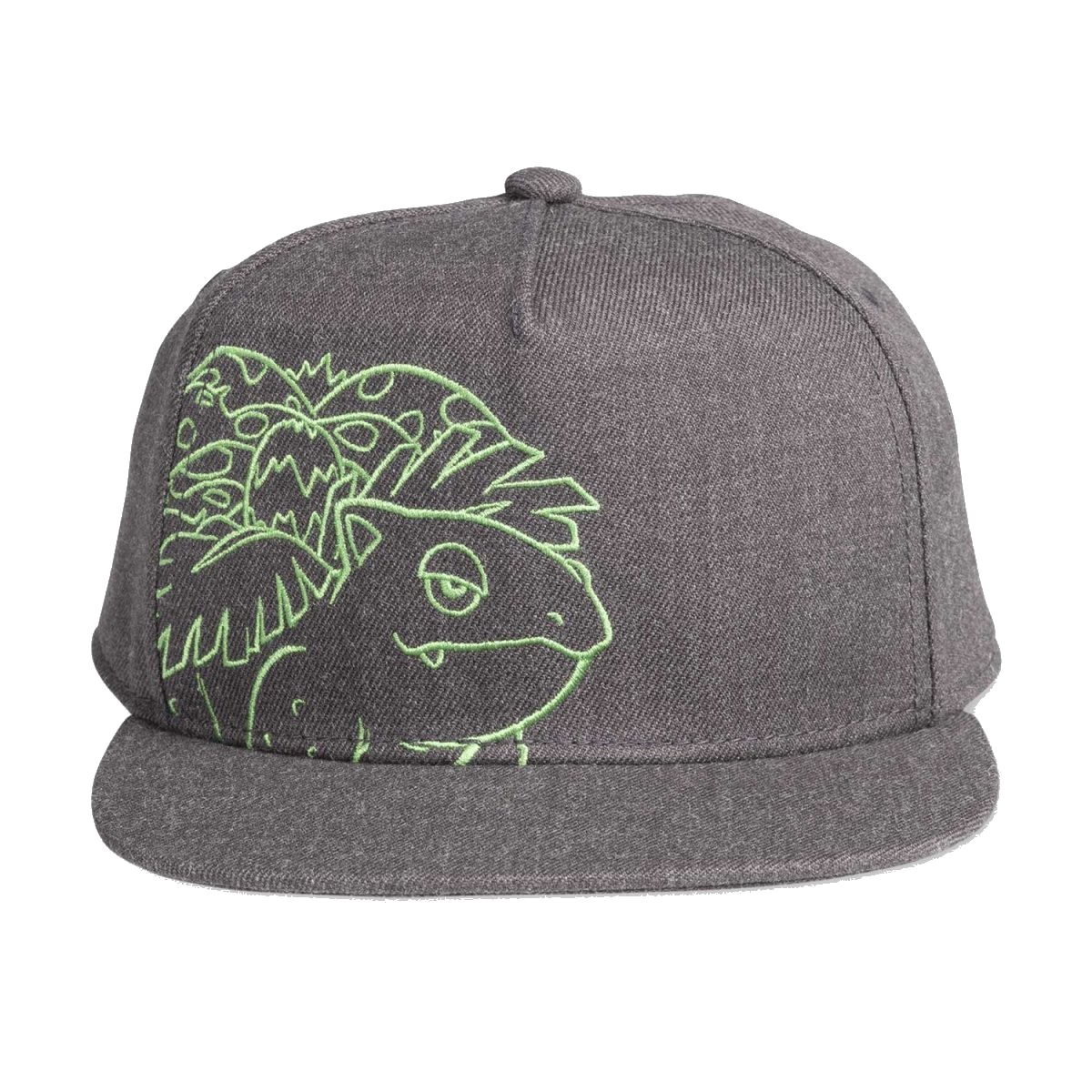 Venusaur charcoal snapback pet (One Size-Adult)