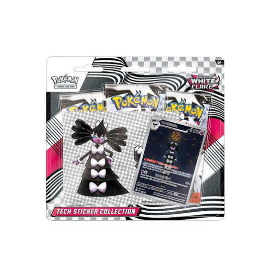 White Flare Tech Sticker Gothitelle 3-pack Blister