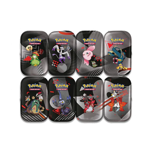 White Flare & Black Bolt Mini tin